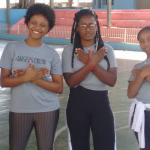 jovens do grupo de hip hop
