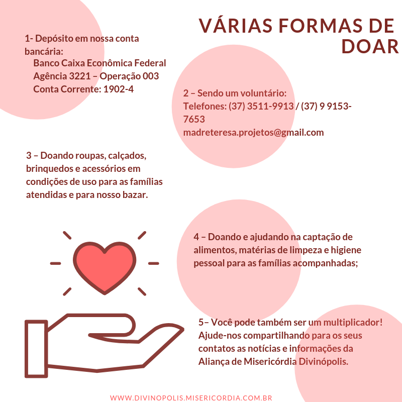 Várias formas de doar-atualizado